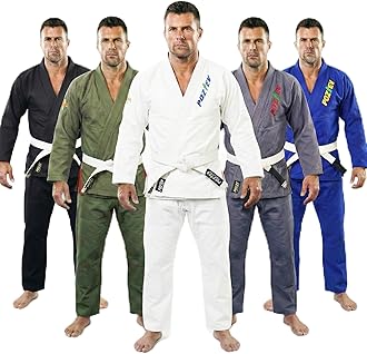 Brazilian Jiu Jitsu Gi for Men & Women BJJ Gi Grappling Kimonos Preshrunk Lightweight Fabric Martial Arts Uniform