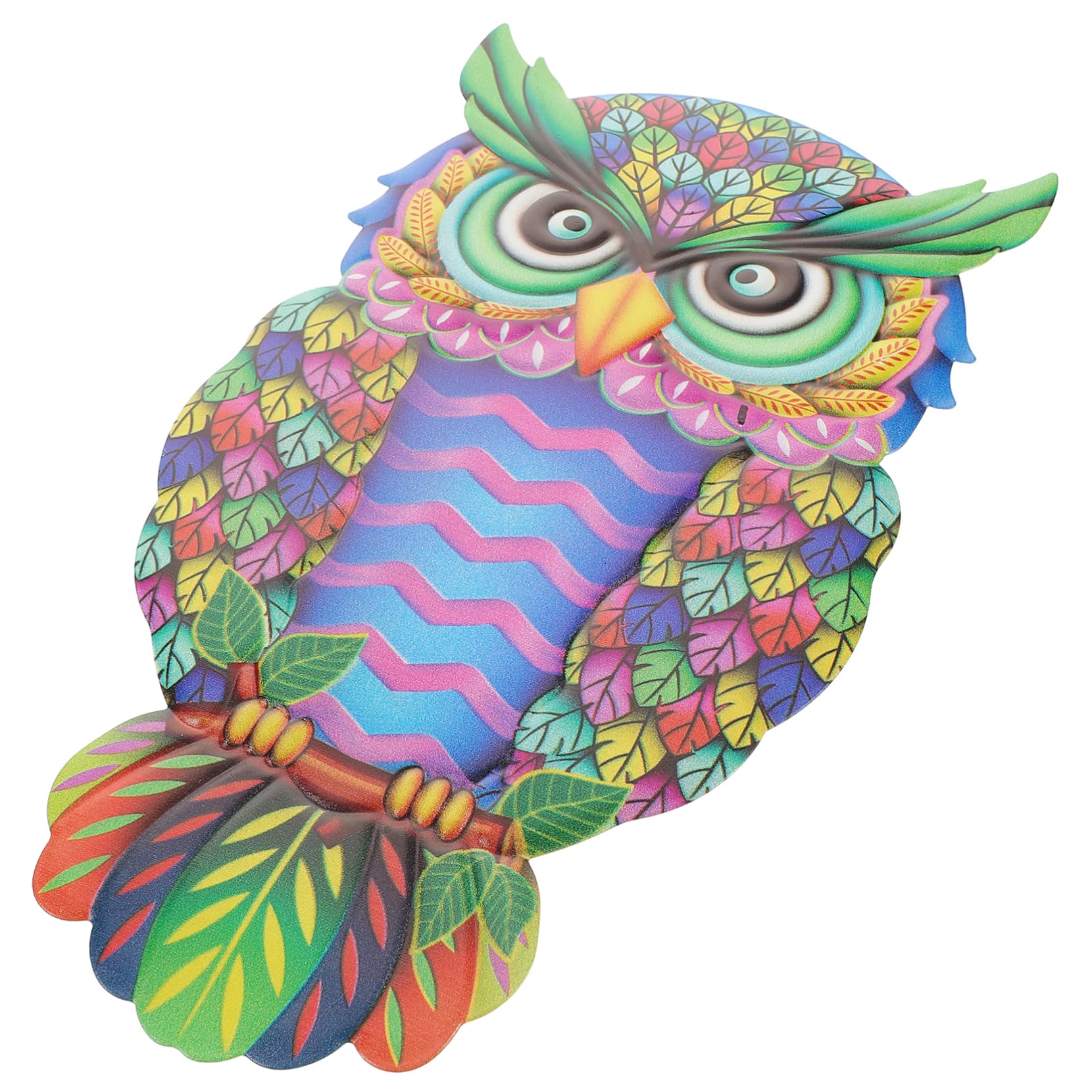 ORFOFE Wall Craft Decor Owl Shaped Wall Hanging Owl Hanging Pendant Exquisite Owl Ornament Owl Sculpture Crafts Iron Wall Art Decor Metal Owl Sculpture Wall Art Iron Wall Hanging