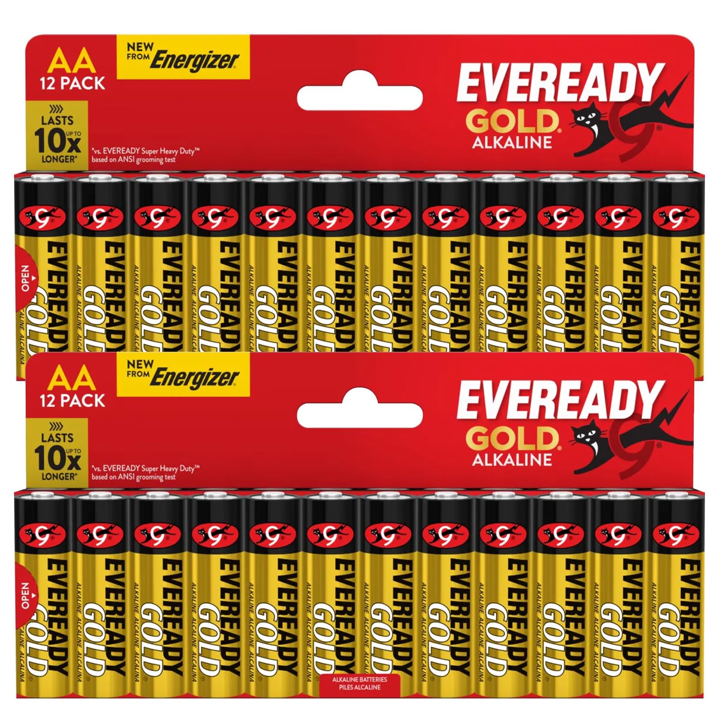 Eveready Gold Alkaline AA Batteries – 24 Pack | Long Lasting Power for Remotes, Toys, Torches, Clocks & Everyday Household Devices
