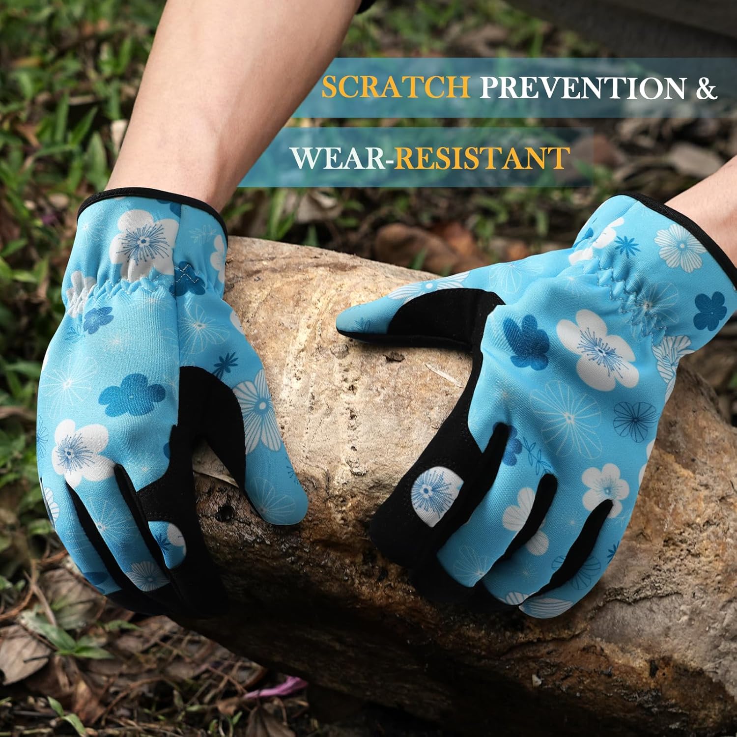 Trifabricy Gardening Gloves for Women, Breathable leather Garden Gloves with Grip, Thorn-Proof Puncture-Resistant Work Gloves - Image 2