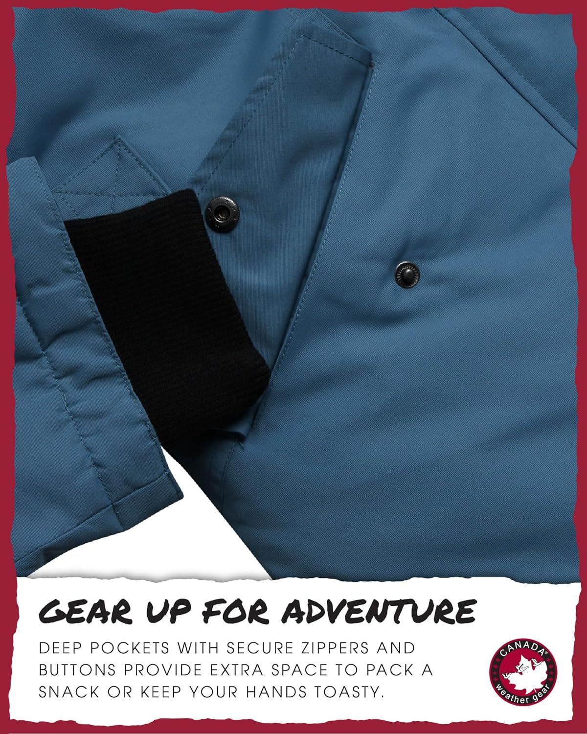 CANADA WEATHER GEAR Girls Winter Coat - Long Length Faux Fur Puffer Ski Jacket Water & Wind Resistant Insulated Fleece Parka - Image 3