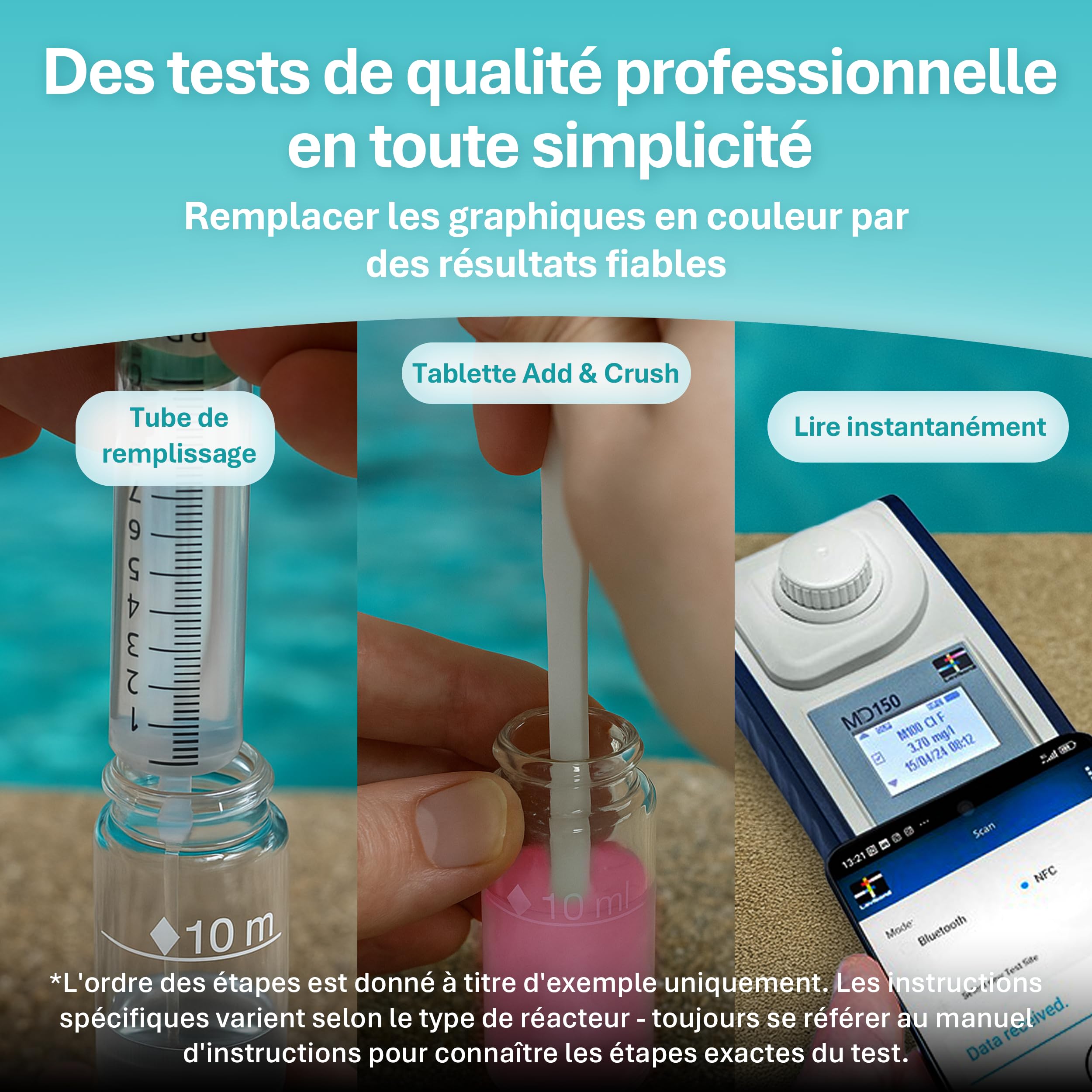 MD150 fotometr chloru, bromu, pH, cyA, TA i wapnia – tabletki