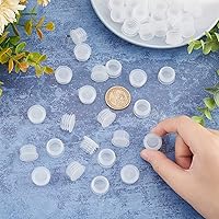 Vista 3 de GORGECRAFT Tapones para salero y pimentero de 1/2 pulgada, 50 unidades, tapones de plástico de repuesto, tapas de botellas reutilizables redondas