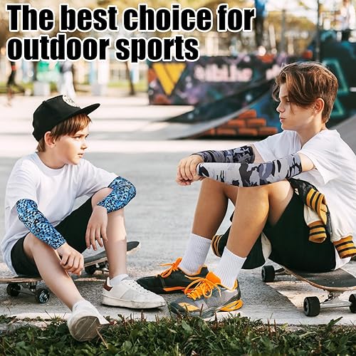 Miniatura 5 de Mangas de compresión de béisbol para niños, protección solar, enfriamiento UV, para jóvenes