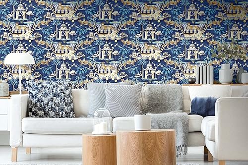 Miniatura 7 de Surface Style - Papel tapiz para despegar y pegar, papel tapiz Whimiscal para dormitorio, tocador, cocina, vinilo, cobertura de 30.75 pies cuadrados