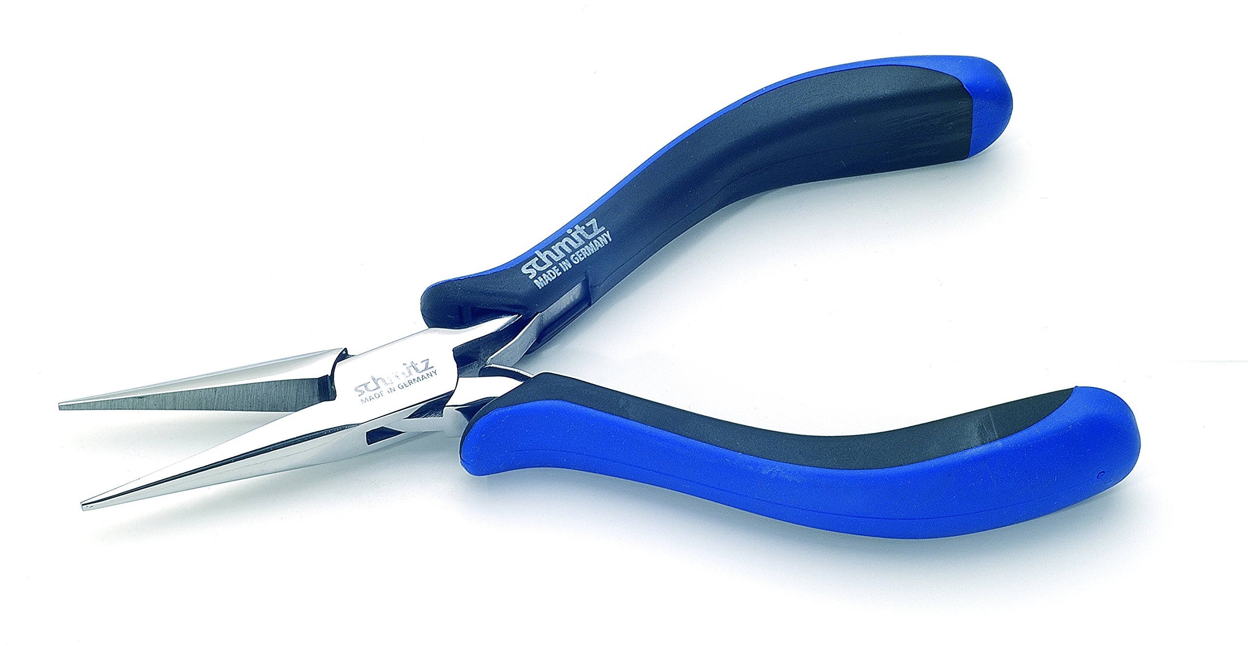 Alicates de punta redonda ESD Schmitz de 155mm lisos para doblar cables sin marcas