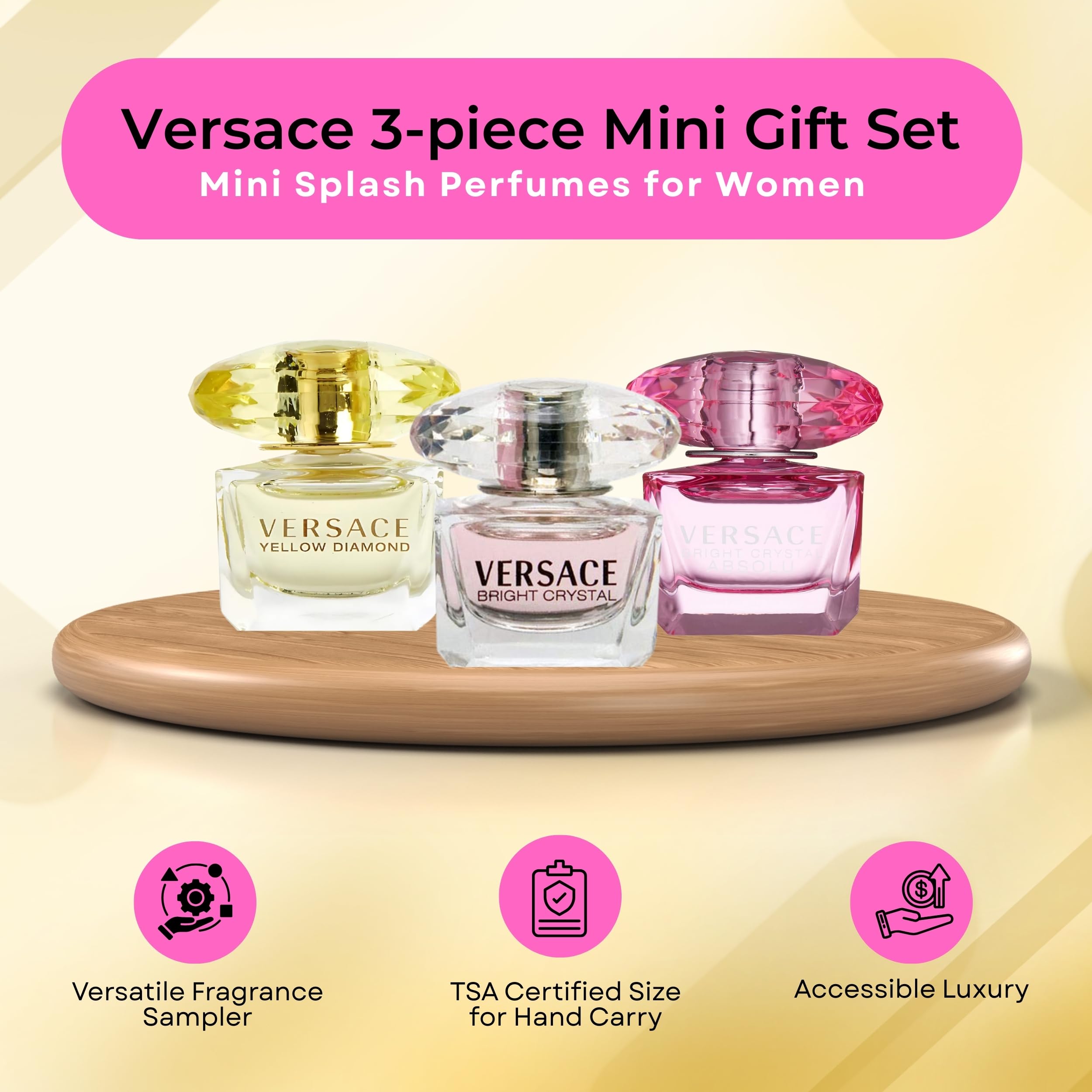 Amazon.com : Versace 3-piece Miniatures Fragrance Collection