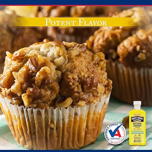 Miniatura 3 de Happy Home Sabor natural de plátano, sin alcohol, certificado Kosher, 7 onzas.