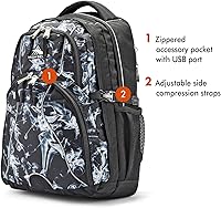 Vista 78 de Mochila para portátil High Sierra modelo Swerve, Azul marino), 53665-3404