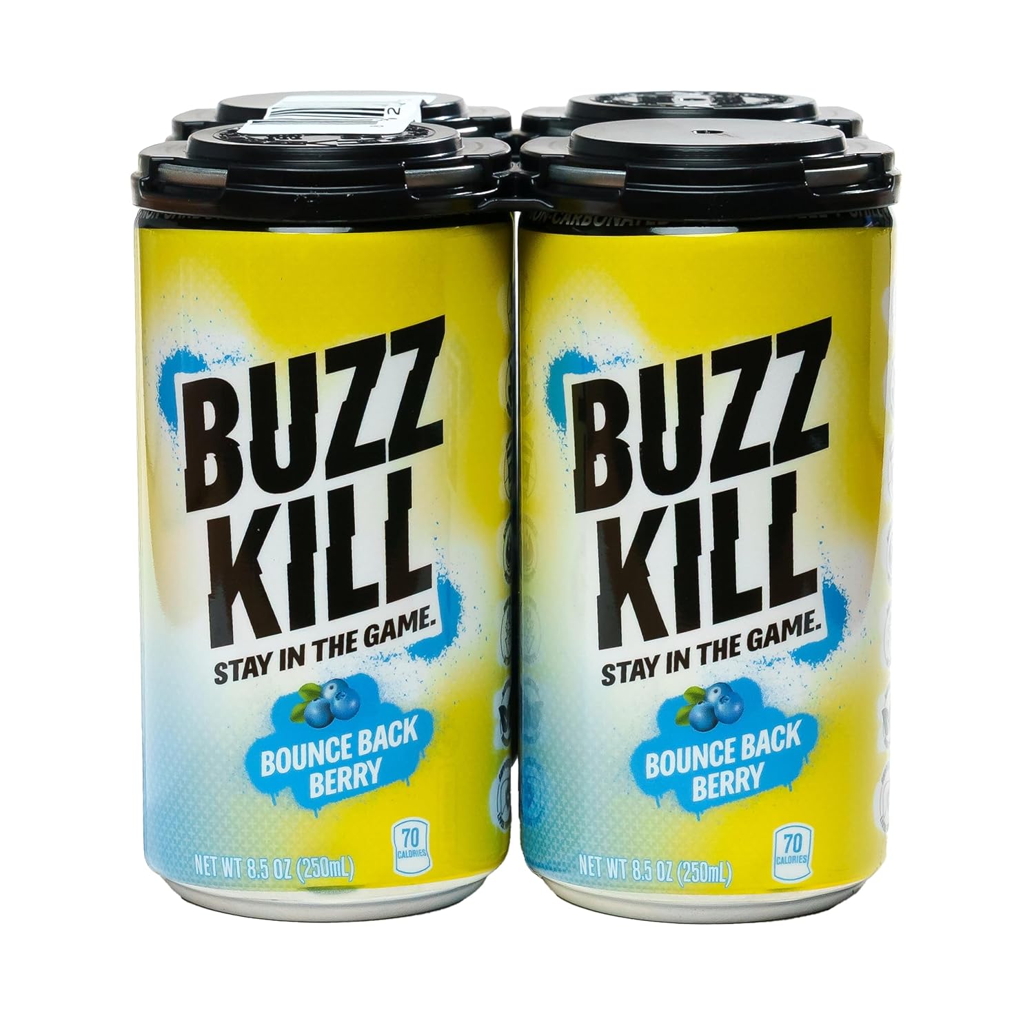 BuzzKill Post Celebration Recovery Drink, Bounce Back Berry, Feel Better The Next Day, 8.5 oz (Pack of 4)