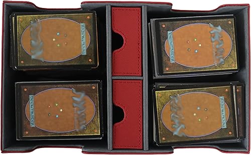 Miniatura 5 de AEGIS GUARDIAN Commander - Caja de cubierta con capacidad para más de 600 tarjetas, caja de cartas con 2 bandejas de dados para TCG MTG CCG,