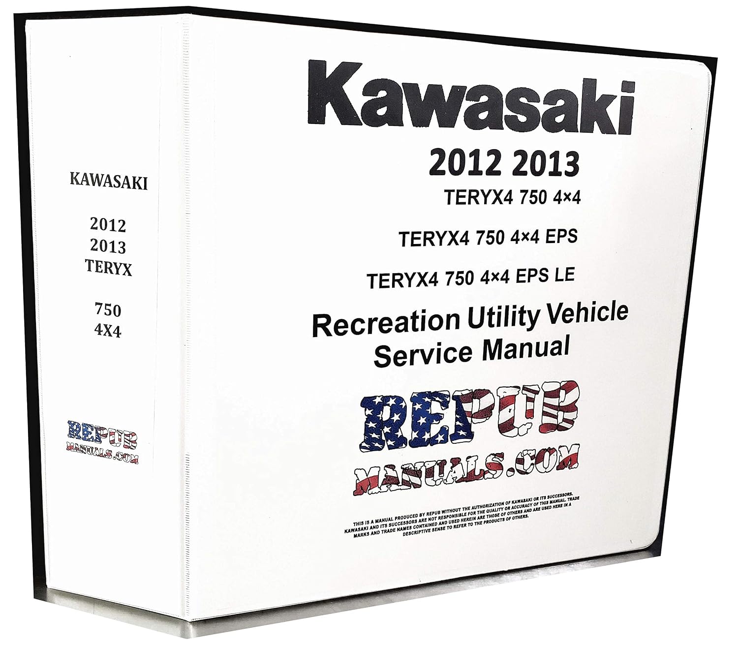 2012 KAWASAKI TERYX 750 Service Manual Technical Repair Book      Ring-bound – January 1, 2012