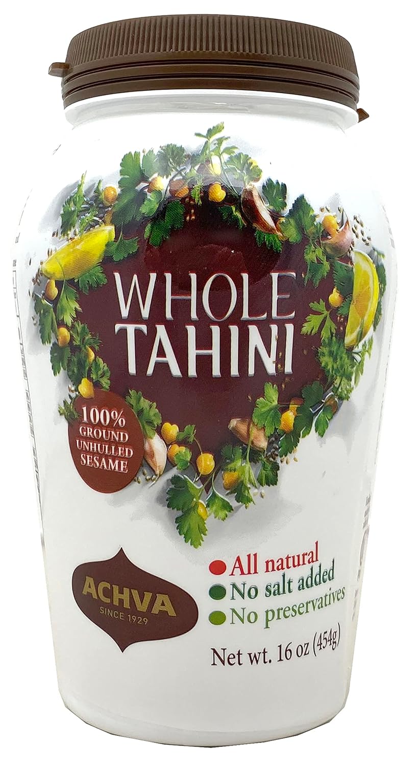 Achva Sesame Tahini 16 Ounce NonGMO, No Preservatives
