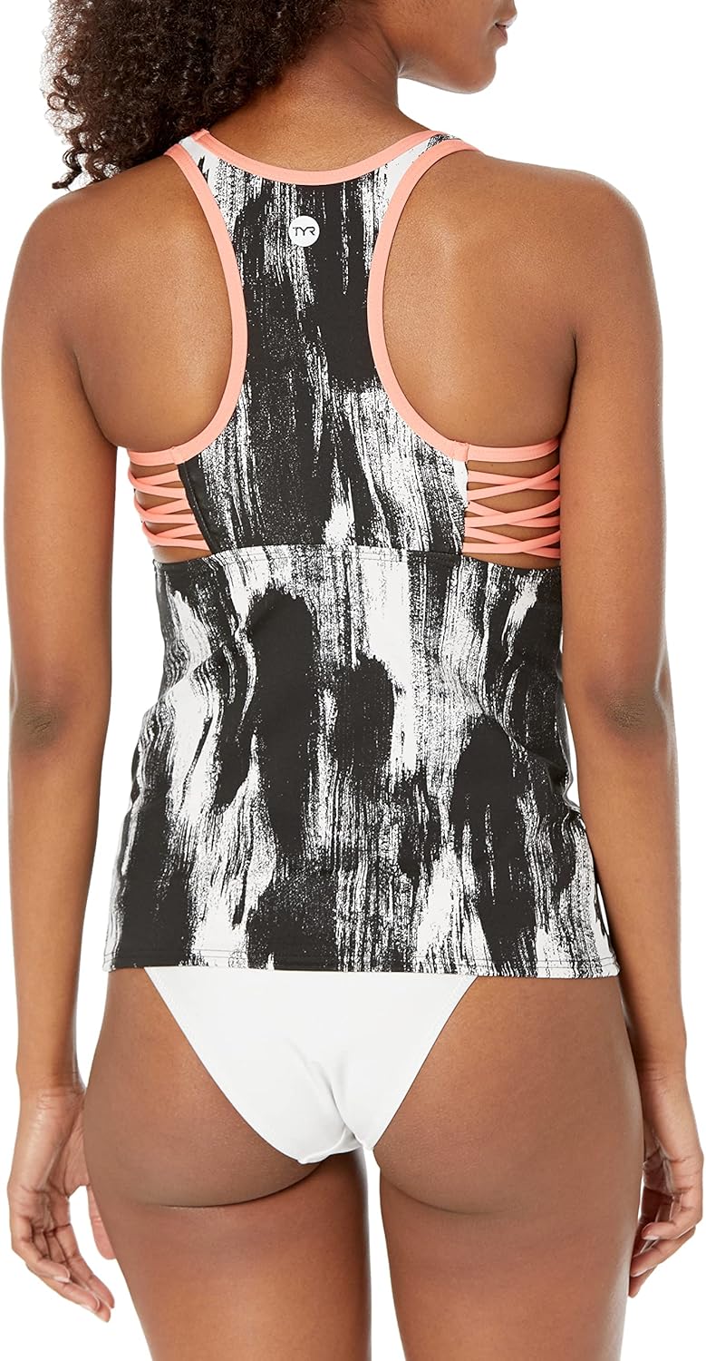 TYR Womens Tankini Top for Swimming, Yoga, Fitness, and Workout