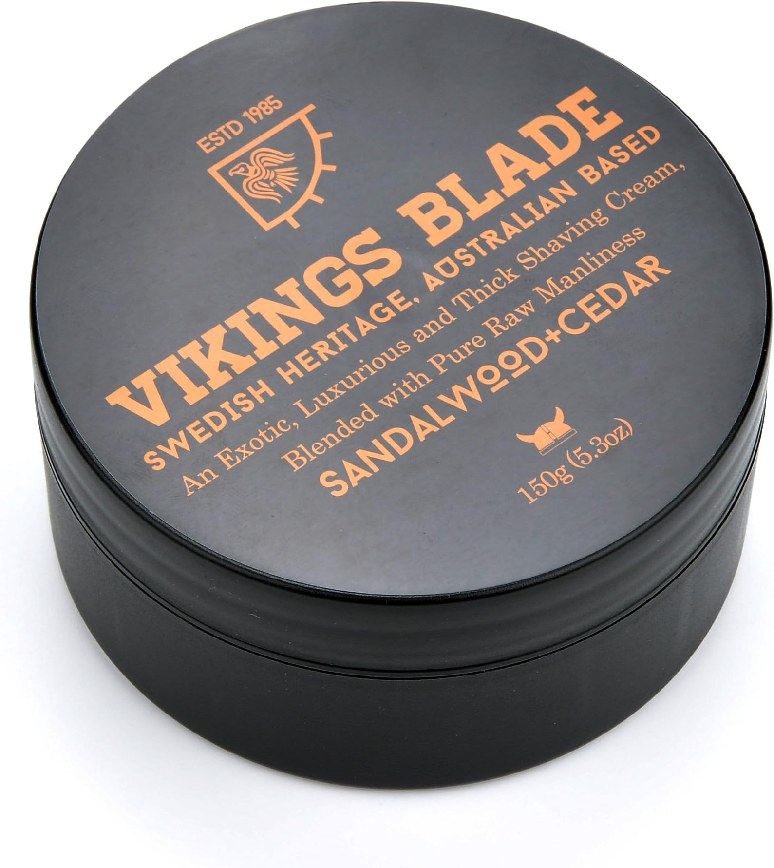 VIKINGS BLADE Luxury Non-Lather Foaming Shaving Cream (Sandalwood & Western Cedar)