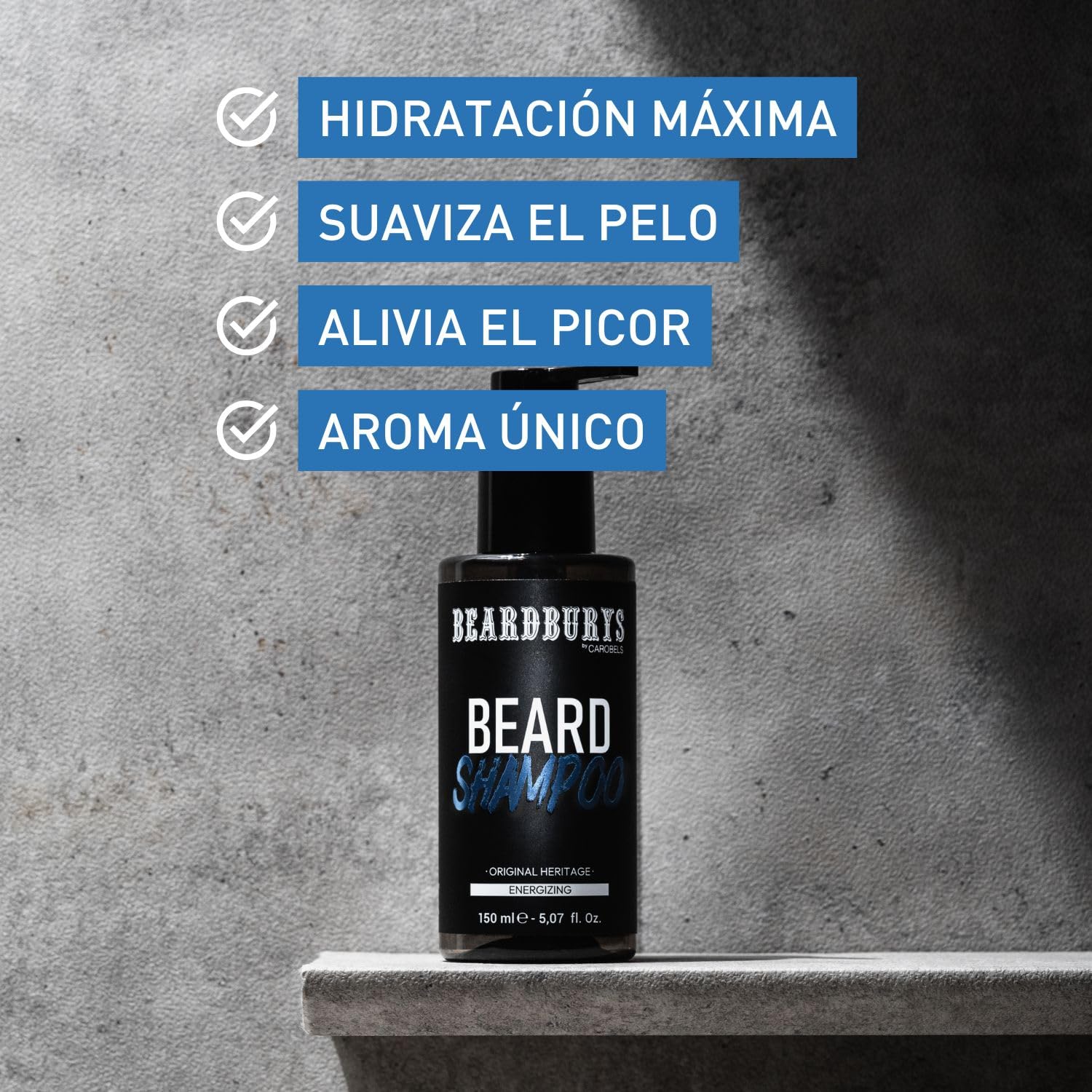 Beardburys - Kit per la cura della barba, da uomo, professionale, shampoo per barba, olio per barba, beauty case, aroma classico, vegano, regali originali per uomo