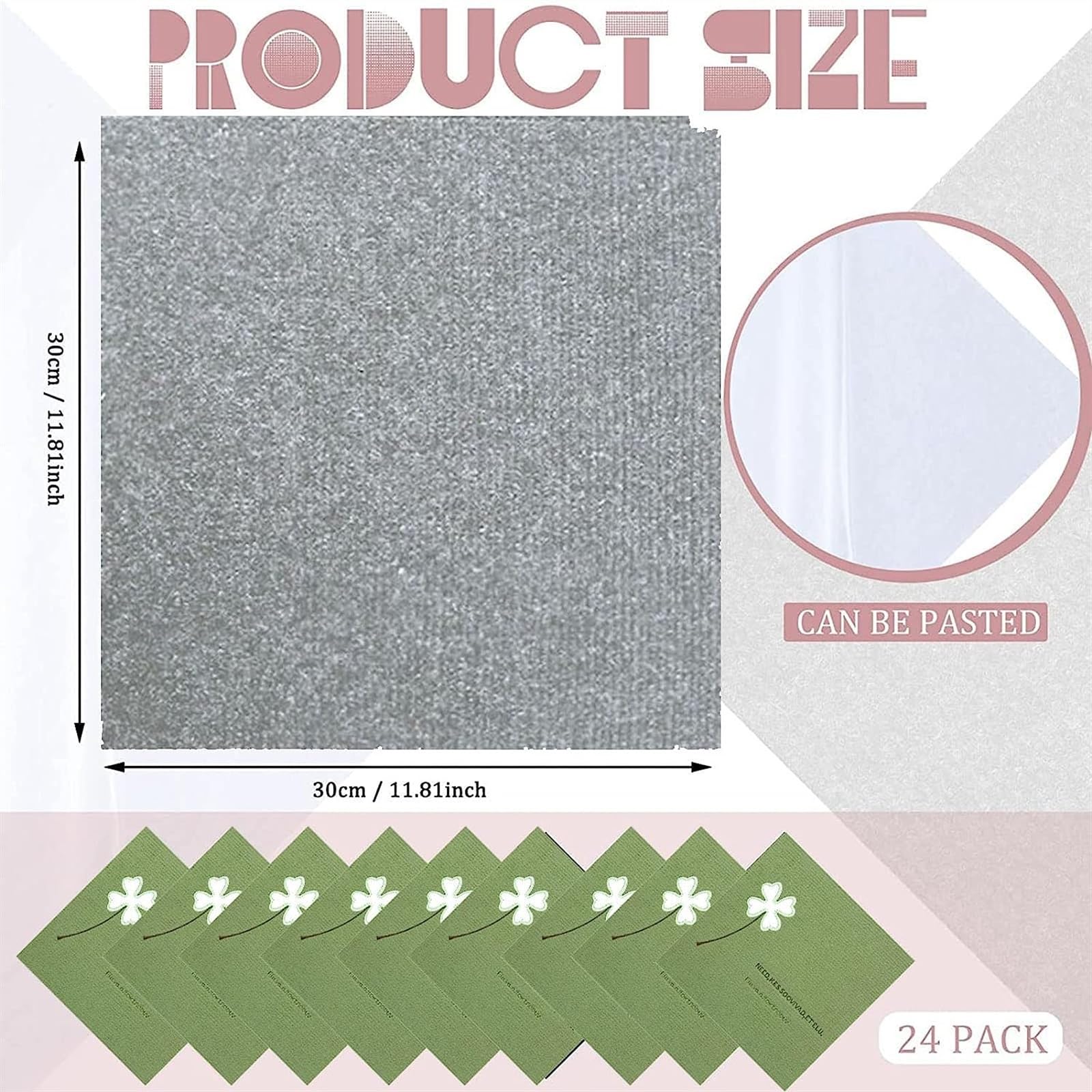 dalles de moquette, Carreaux de moquette à épissure libre(Light Green)