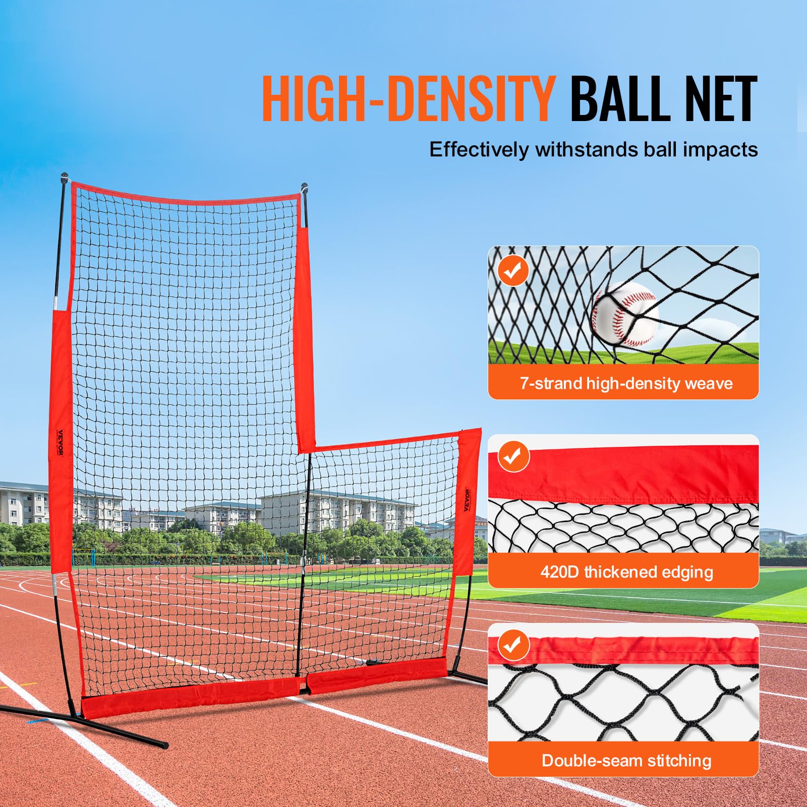 I-Type Voor Slagkooi 1220 X 910 X 2130 Mm Honkbal- En Softbal Veiligheidsparaplu Lichaamsbescherming Draagbare Slagparaplu Met Draagtas En Grondpalen Buitenhonkbal Pitching Net Zwart P 010979838088