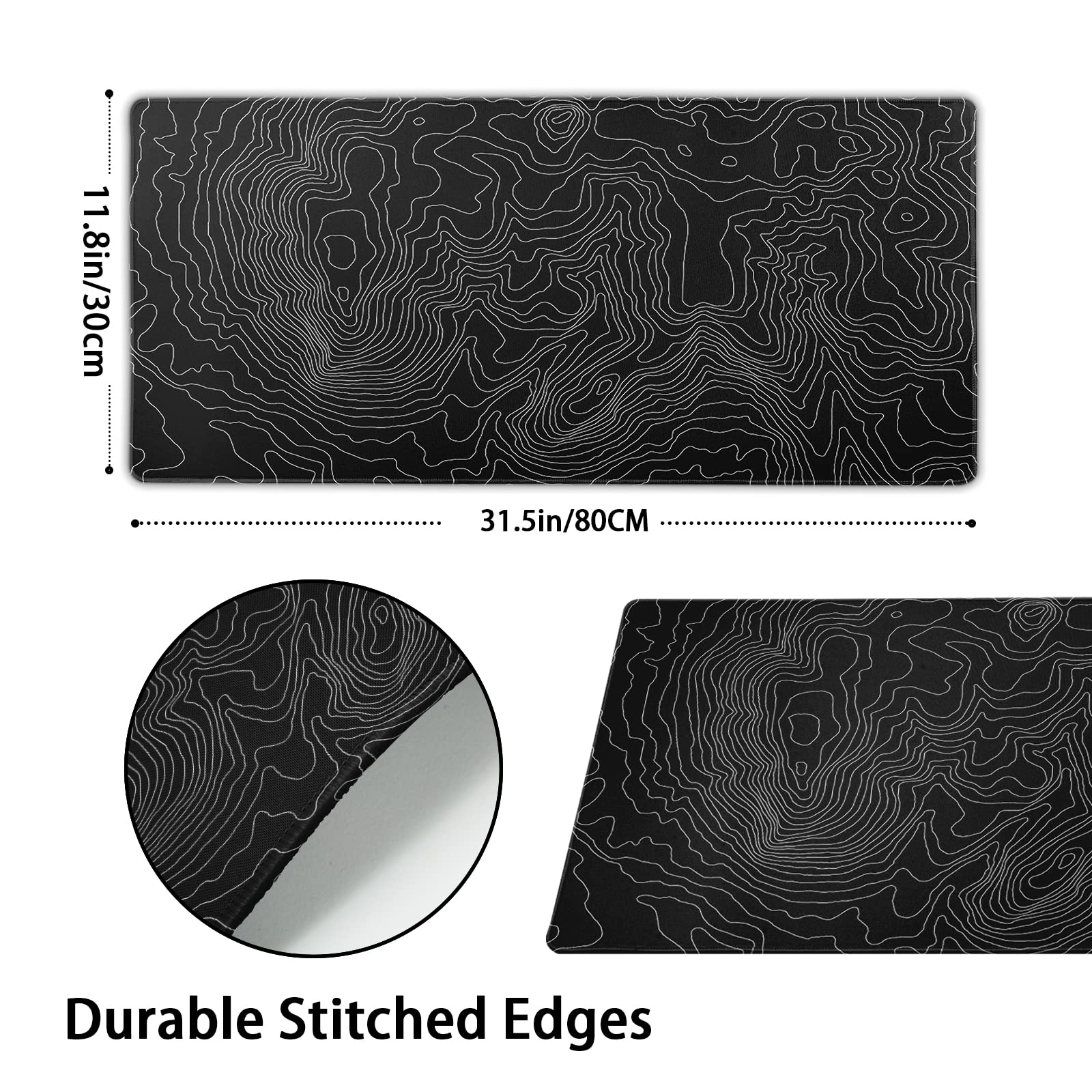 Amazon.com: Topographic Mouse Pad,XL Large Gaming Mouse Pad