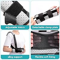 Vista 2 de Carpal Tunnel Wrist Brace Night Support for Right Hand,Wrist Splint with Replaceable Splints and Sling
