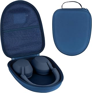 Funda rígida de repuesto para Sony WH-1000XM6, WH-1000XM5, WH-1000XM4, WH-1000XM3 con cancelación de ruido, fundas portátiles para auriculares de viaje (funda azul oscuro)