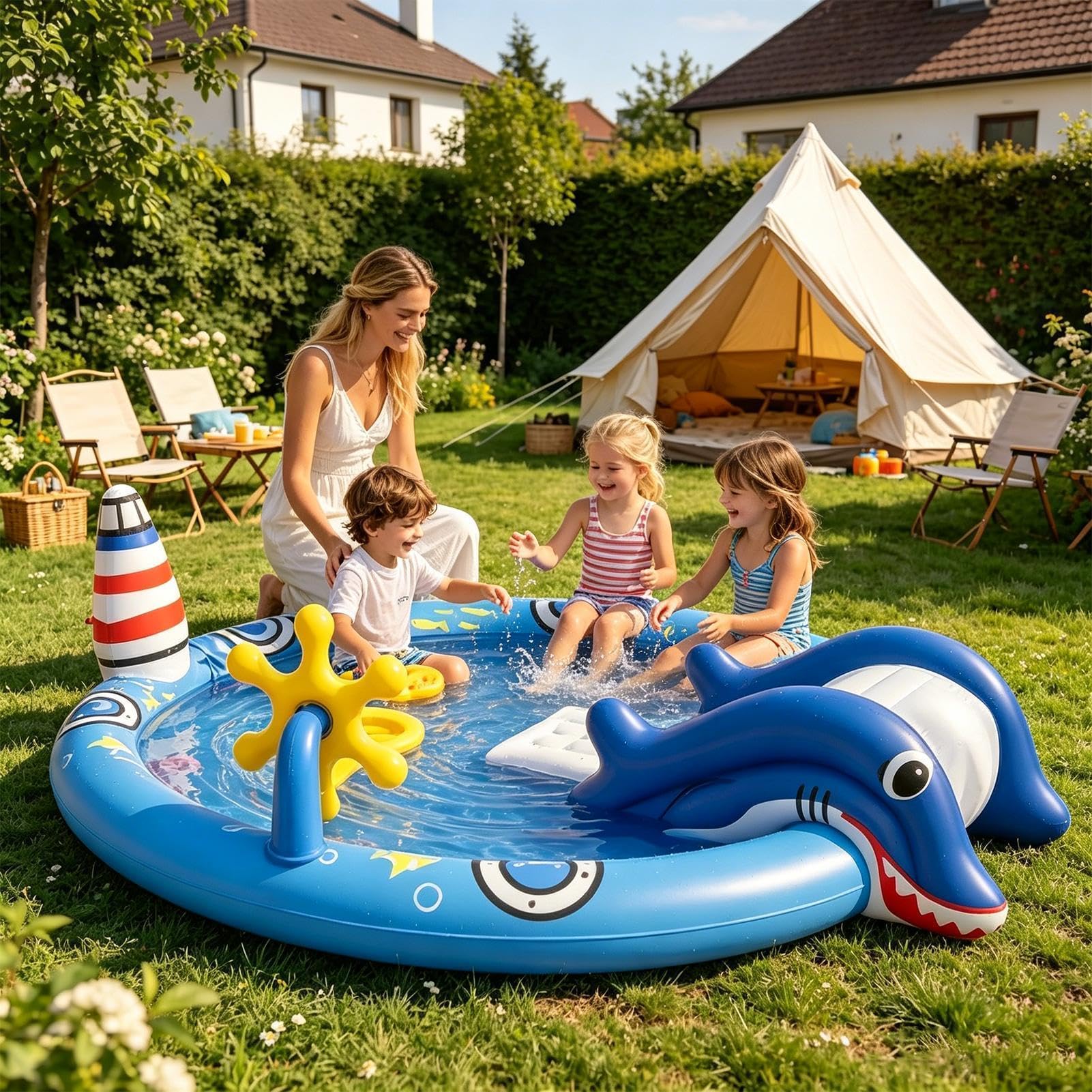 Toboggan gonflable amusant