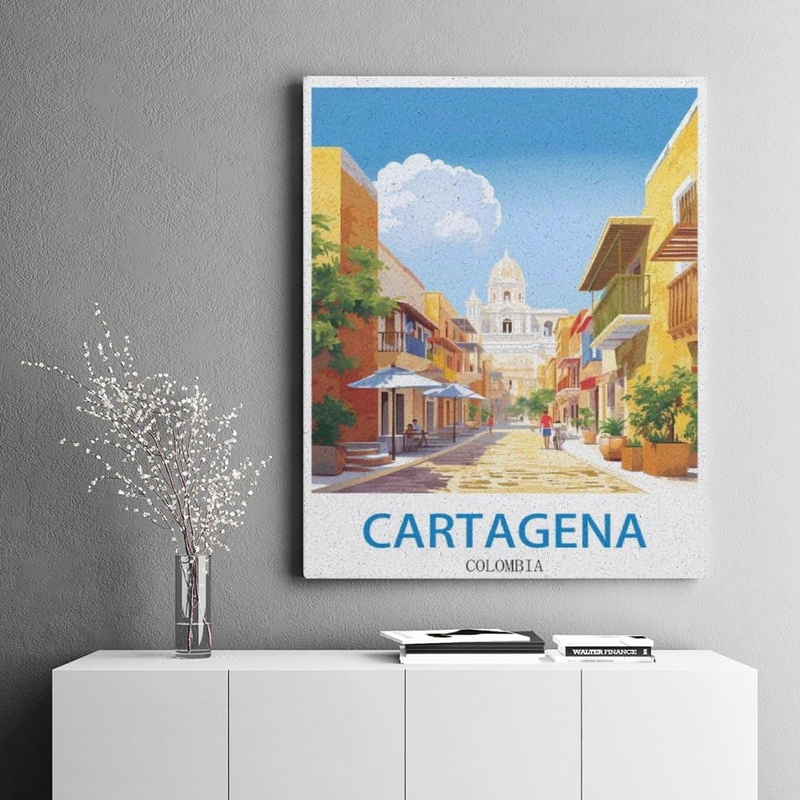 Puzzle en Bois Puzzle Jigsaw，Carthagène Colombie，Classic Creative Classic Puzzle 1000 Pièces, Puzzles d'art Couleur（75x50cm）-M95
