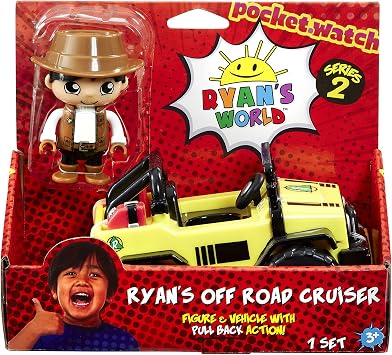 RYAN'S WORLD Childrens Playset Figure & Vehicle-Series 2, Multi-Colour