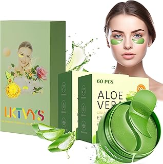 Parches de gel para ojos de aloe vera, paquet...