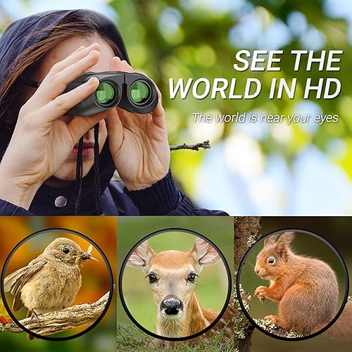 Miniatura 5 de pcvpov Binoculars for Adults and Kids,Lightweight and Portable,BAK4 Prism FMC Lens Coating,Compact Binoculars,Durable and Clear,High Power