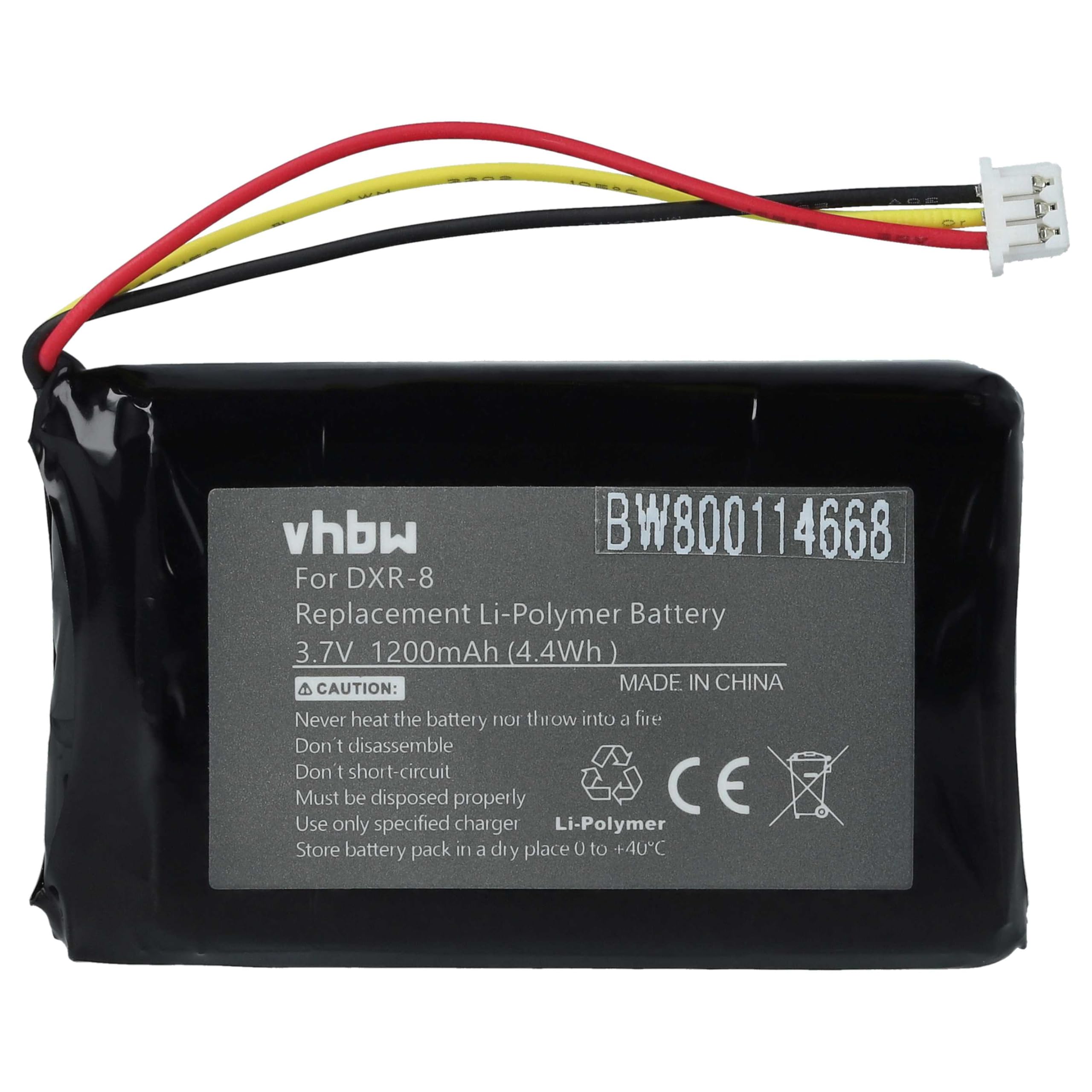 vhbw 1x batería Compatible con Infant Optics DXR-8 Monitor bebé Monitor de bebé (1200 mAh, 3,7 V, Li-Poli)