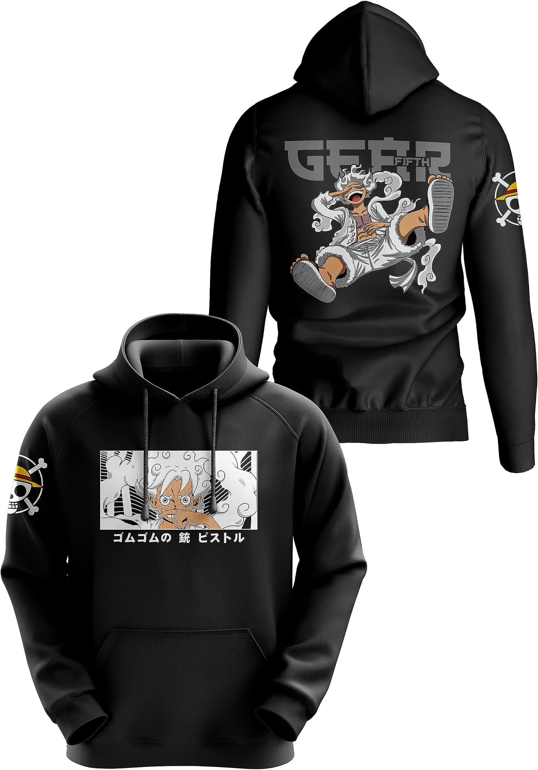 crazymonkLuffy Gear 5 Anime Hoodie | Anime Hoodies