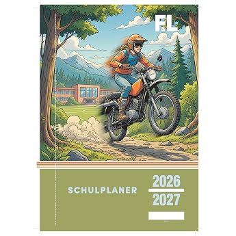 F&L Gymnasial and School Planner 2026/2027 - The Best - Enduro Motif
