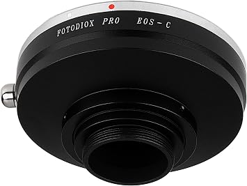 Fotodiox Pro Lens Mount Adapter Compatible with Canon EOS EF and EF-S Lenses to C-Mount Cameras