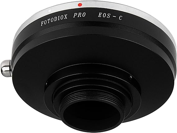 Fotodiox Pro Lens Mount Adapter Compatible with Canon EOS EF and EF-S Lenses to C-Mount Cameras