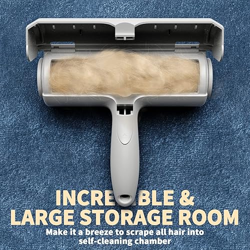 Miniatura 9 de DELOMO Pet Hair Remover Roller - Dog  Cat Fur Remover with Self-Cleaning Base - Efficient Animal Hair Removal Tool - Perfect for Furniture Couch