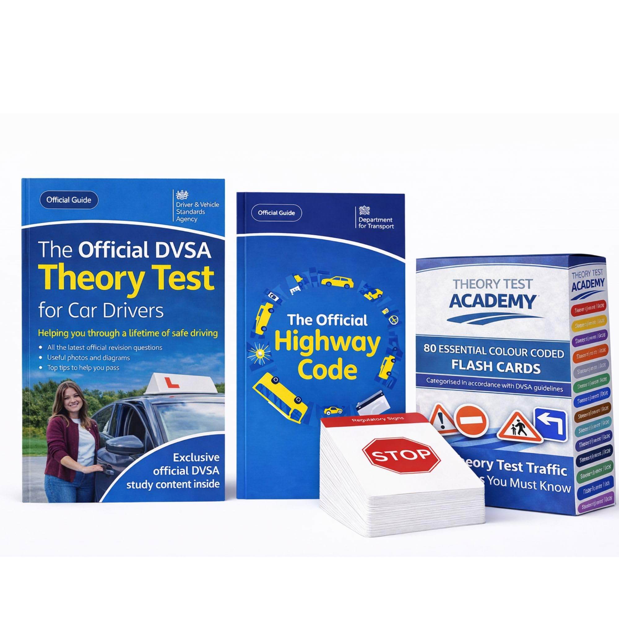 Kit de libro de prueba de teoría de conducción 2026 | Código de carretera, prueba teórica para conductores de automóviles y tarjetas de señales de tráfico