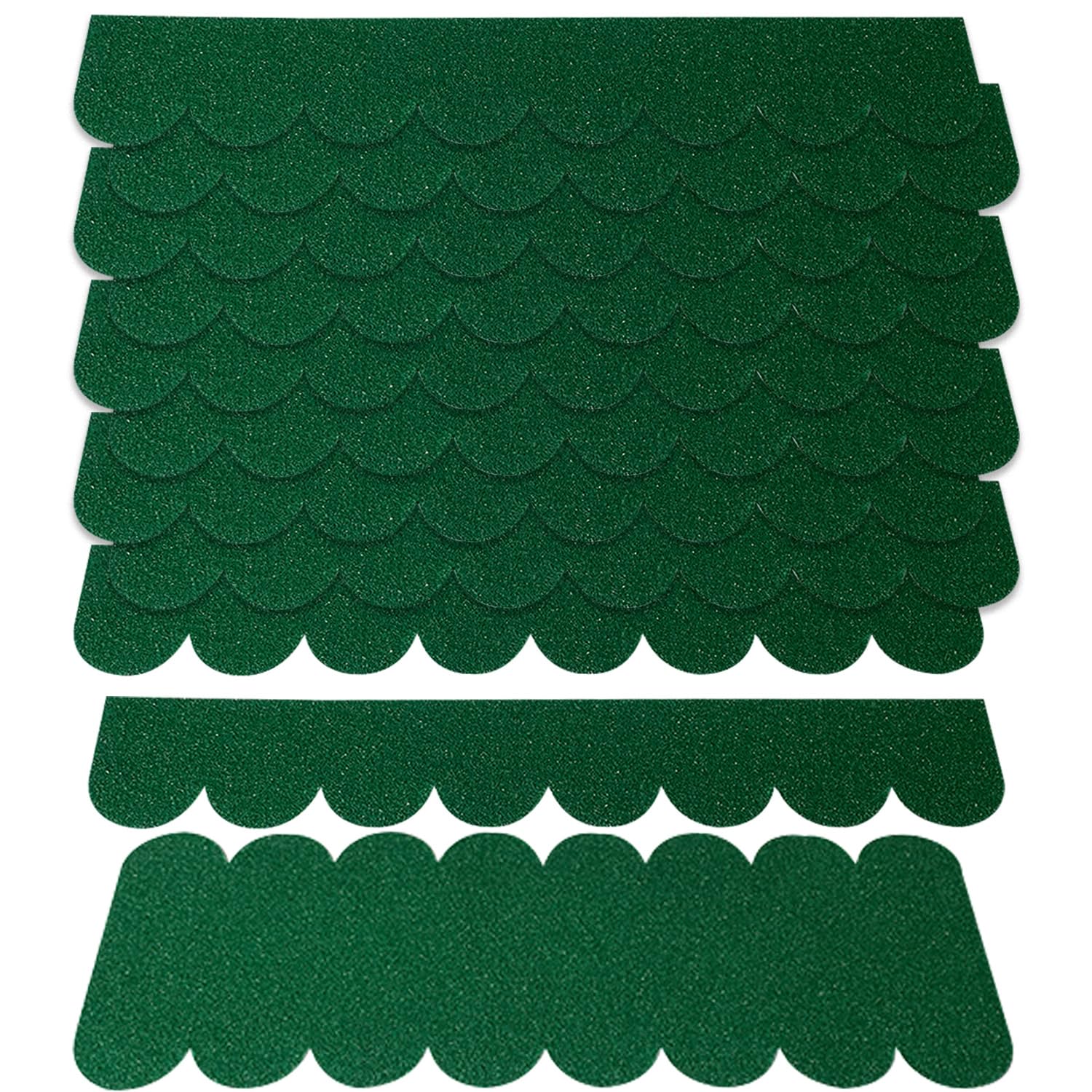 Tegole per Tetti Uccelli Autoadesive Piccole Coperture Tetti Impermeabili per Casette per Casetta Uccelli Gabbia per Conigli Hotel per Insetti(Verde)