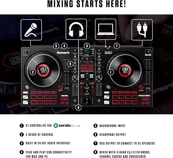 Numark Mixtrack Platinum FX DJ Controller