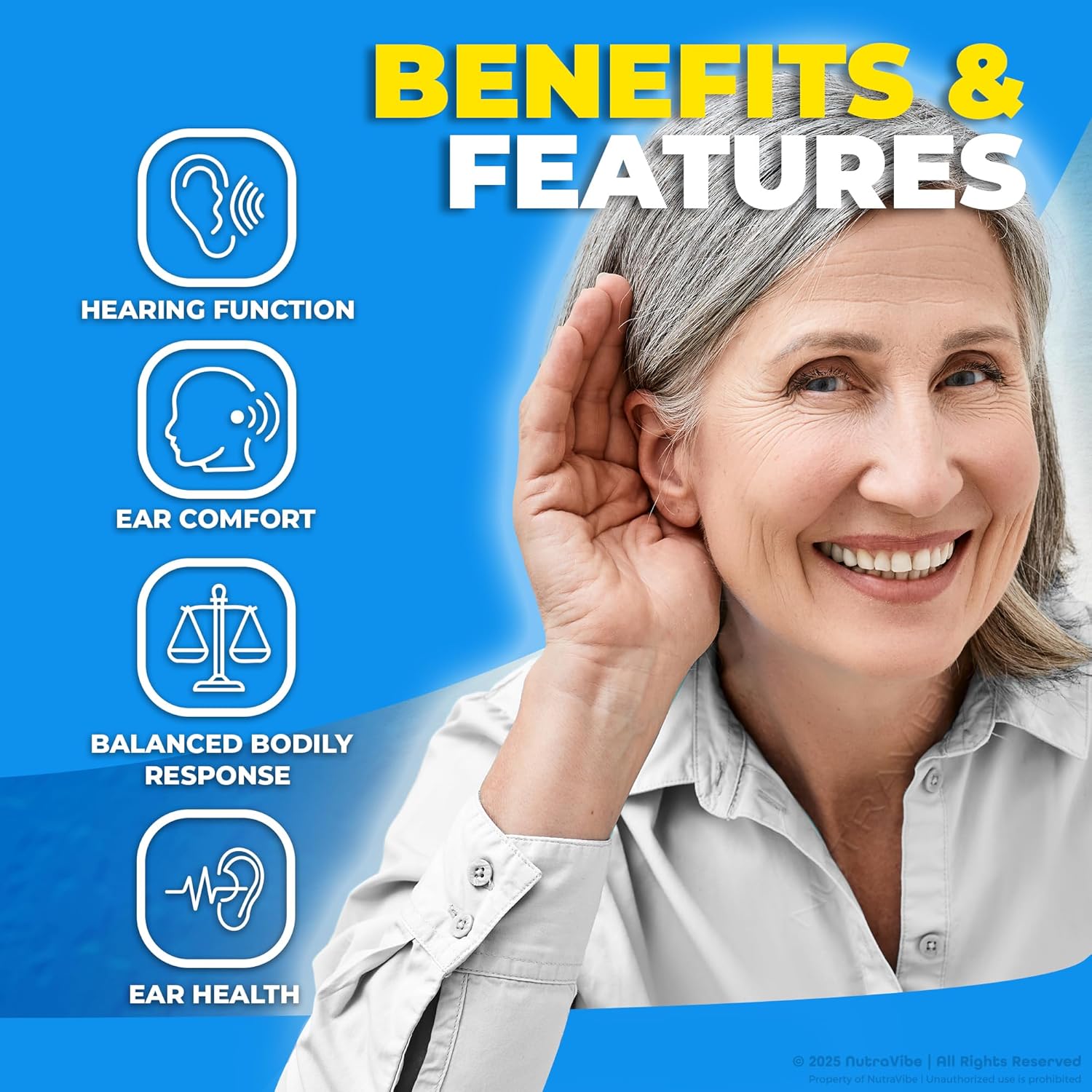 (2 Pack) NeuroSon – Daily Hearing Health Support with a Clean, Natural Ingredients for Ear Health, Auditory Comfort & Inner Balance | Easy-to-Swallow NeuroSon Pills for Everyday Use (120 Capsules)