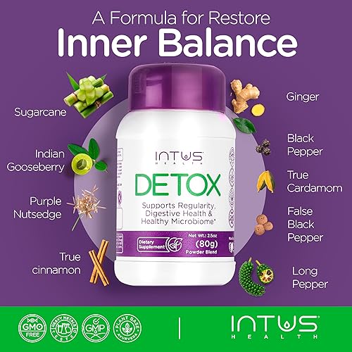 Miniatura 7 de Intus Detox  Limpieza de colon y desintoxicación hepática para la salud digestiva  Suplemento de hierbas ayurvédicas para apoyar la salud