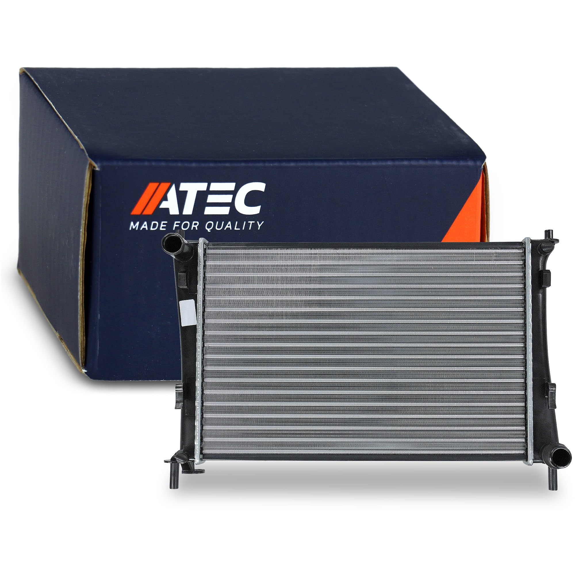 ATEC Germany 1x radiatore acqua motore per auto con cambio manuale Compatibile con FORD FIESTA Mk5 (JH_ JD_), FIESTA Mk6 (CB1 CCN), FUSION (JU_), MAZDA 2 (DY)