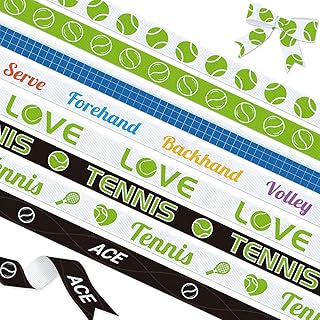 YKW 8 Rolls Tennis Ribbon Set, 24 Yards Total, 3/8