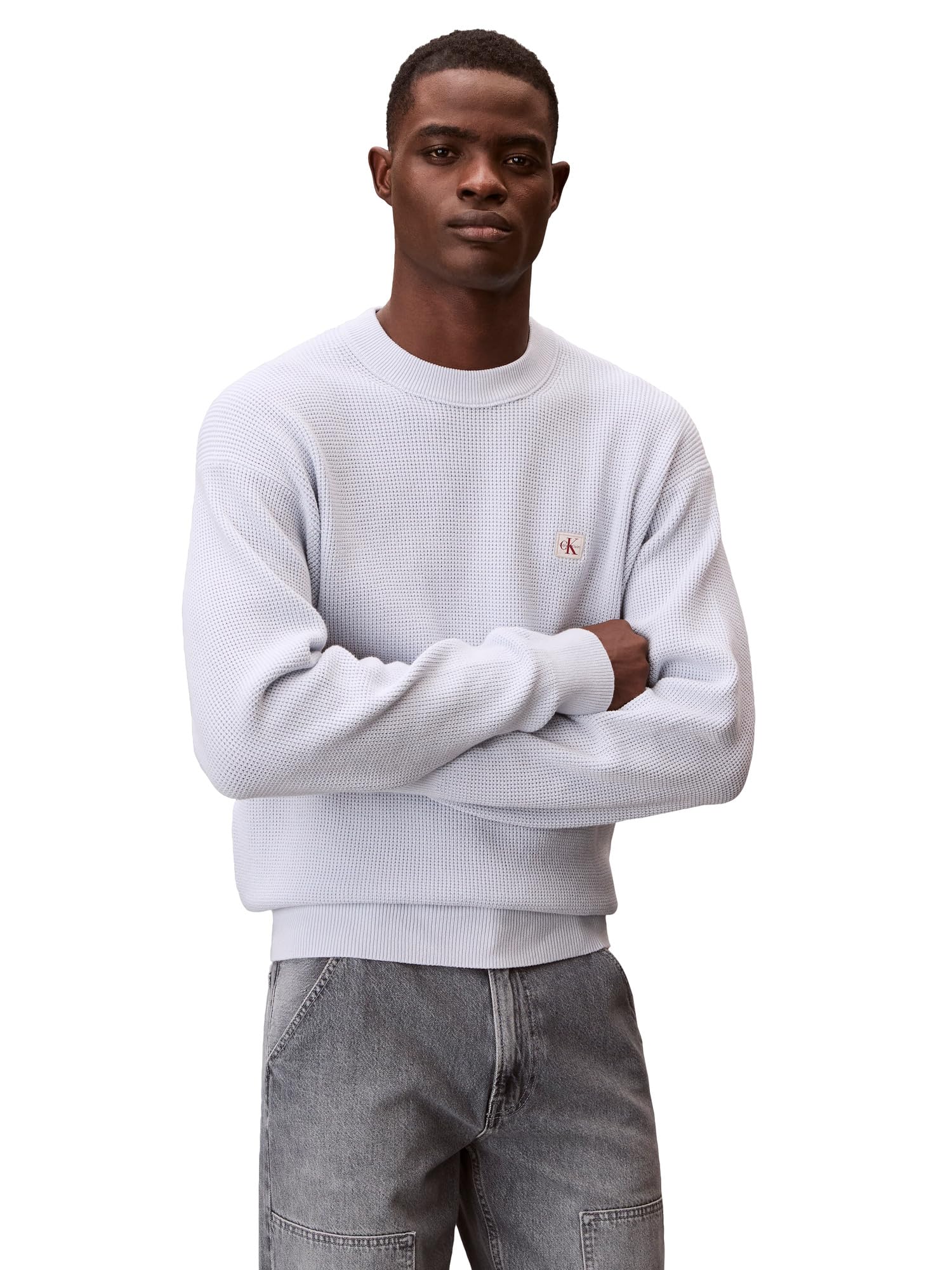 LS EZ COTTON WAFFLE CRWNK SWTR 9 Kazak Erkek