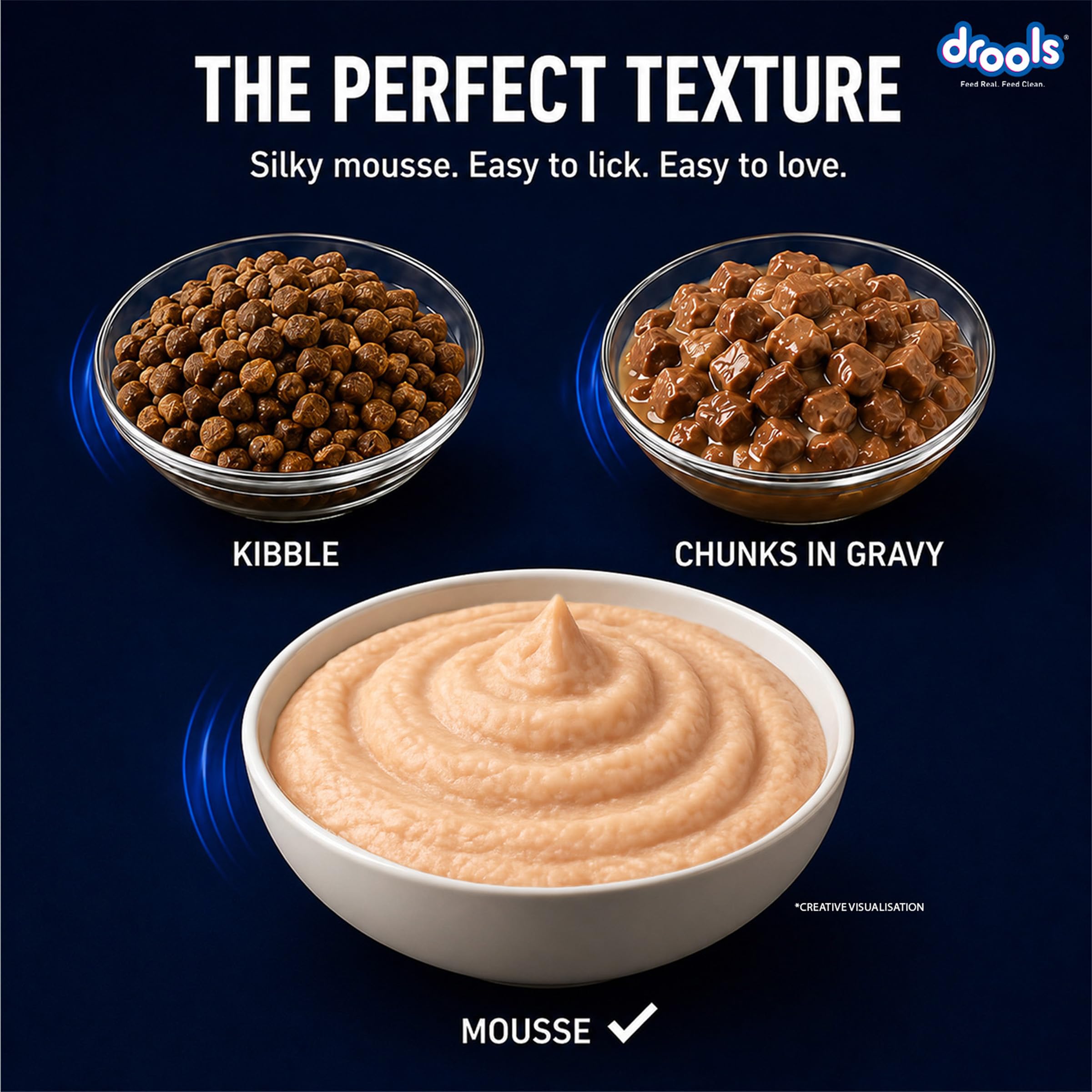 Drools Adult Cat Wet Mousse 80g | Ocean Fish | High Protein | Supports Hydration & Easy Digestion | Grain Free | No Artificial Additives | Enriched with Vitamins & Antioxidants 3
