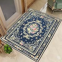 Vista 19 de Ukeler - Alfombra rústica con diseño floral para sala, dormitorio, comedor, Rústico, Rosa (Country Rose)