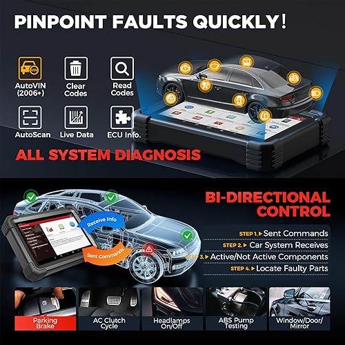 Miniatura 3 de LAUNCH Herramienta de escaneo bidireccional X431 PRO Dyno 2025 para el 99.99% de los automóviles, codificación ECU, pruebas activas, más de 38