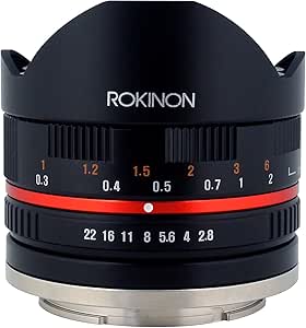 Rokinon 8mm F2.8 UMC Fisheye II (Black) Lens for Fuji X Mount Digital Cameras (RK8MBK28-FX)