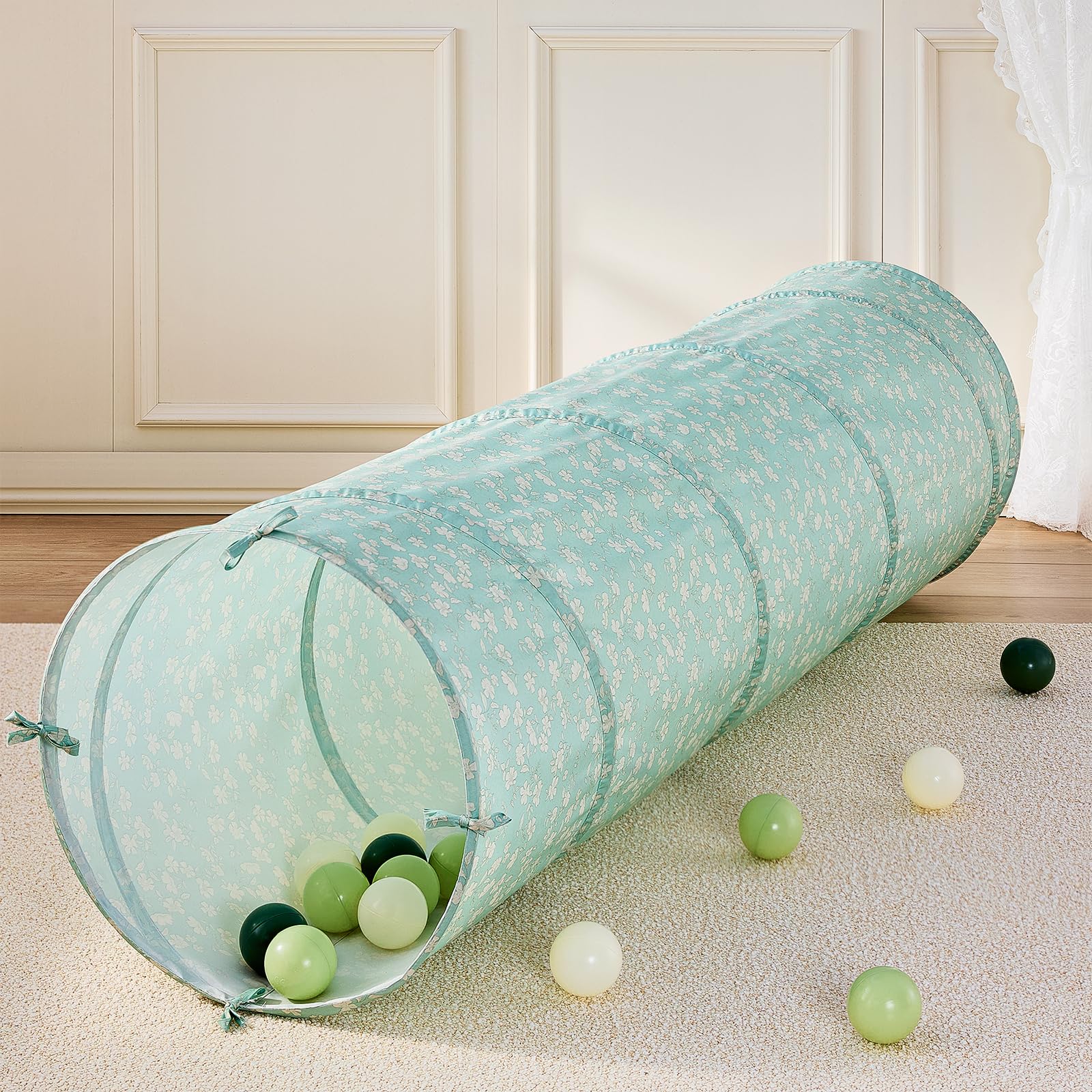 Tiny Land Kids Play Tunnel with Storage Bag for Toddlers and Baby