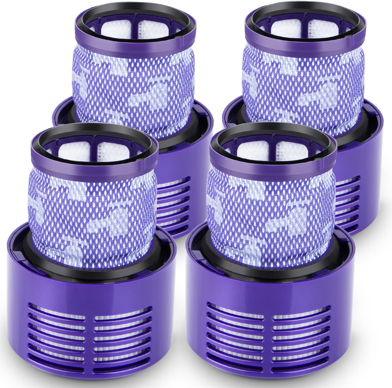 – MXZONE V10 Filters - 4 Pack Replacement for Dyson V10 Cyclone Series, Absolute, Animal, Total Clean, SV12